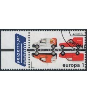 3055 Postauto modern Europazegel (o) TAB c