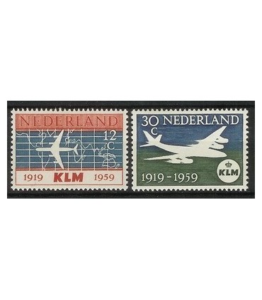 729 - 730 KLM-zegels (x)