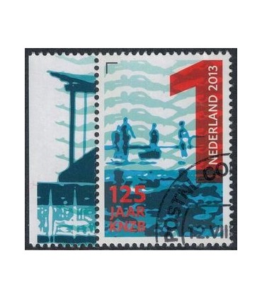 3079 KNZB Kinderen op zwembadrand (o) TAB c