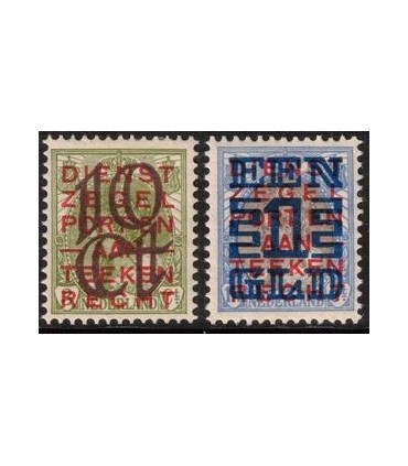 132 - 133 Opruimingsuitgifte zegel (x)