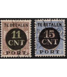 1 en 2 Postpakketverrekenzegel (o) 2.