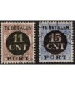 1 en 2 Postpakketverrekenzegel (o) 2.