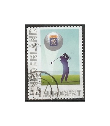 2635a Persoonlijk zegel Golfer (o)