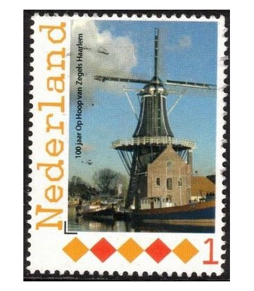Op hoop van zegels Haarlem (o)