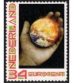 Kerstzegel brandende bal (o)