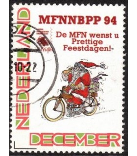 Kerst MFNNBPP kerstman op fiets (o)