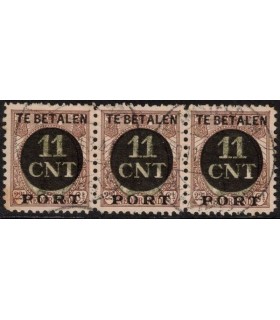 Postpakketverrekenzegel 1 (o) strook
