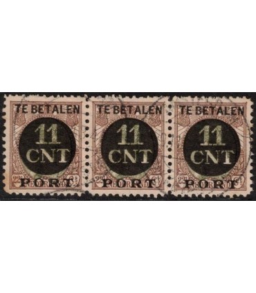 Postpakketverrekenzegel 1 (o) strook