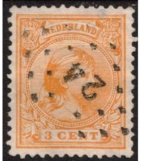 034 Prinses Wilhelmina (o) puntstempel 24 Deventer