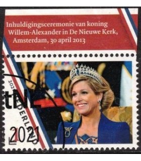 3927b Koningin Maxima 50 jaar (o) TAB