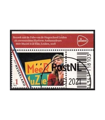 3927c Koningin Maxima 50 jaar (o) TAB