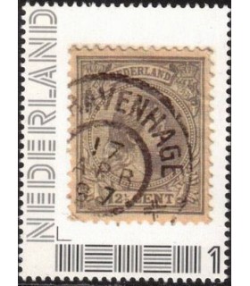 Wilhelmina op postzegel (o)