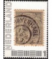 Wilhelmina op postzegel (o)