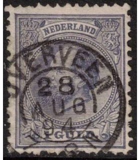 028 Koning Willem III (o) stempel!