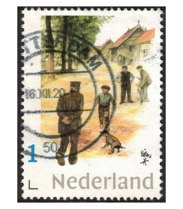 Rien Poortvliet Langs het tuinpad (o)