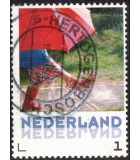 Laarsjes onder paraplu (o)