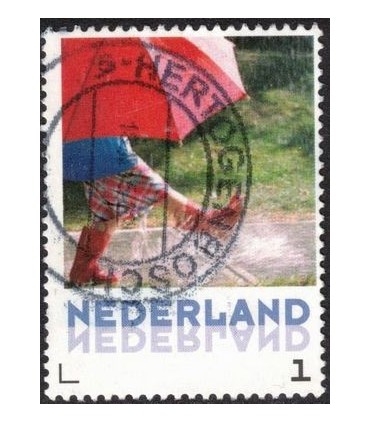 Laarsjes onder paraplu (o)