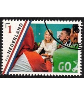 3927e Koningin Maxima 50 jaar (o) c