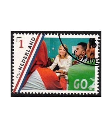 3927e Koningin Maxima 50 jaar (o) c