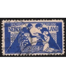 134 Toorop zegel (o)