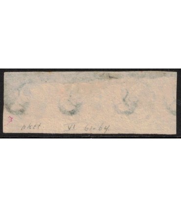 001 Koning Willem III (o) strip van drie