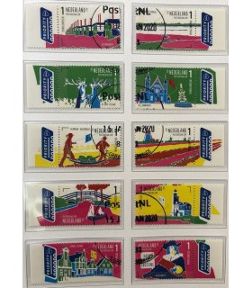 3389 - 3398 Toerisme in Nederland (postcrossing) (o) serie