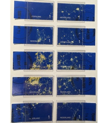 3341 - 3350 Verlichting Nederland (o) serie