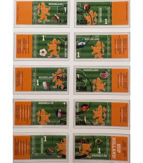 3187 - 3196 Oranje op het WK Voetbal (o) serie