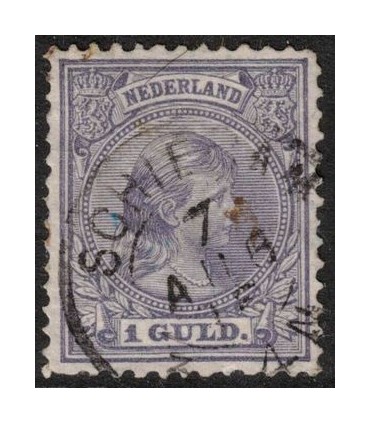 044 Prinses Wilhelmina (o) 3. stempel Schiedam