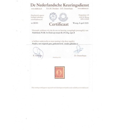 Port 01AB (xx) certificaat