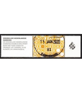 2818 Jubileum zegel dambond (o) TAB5 c