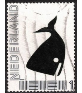 Silhouet van een walvis (o)