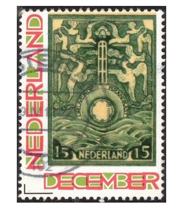 Kerstzegel Brandkast (o) 1.