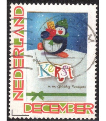 Kerstzegel Gelukkig nieuwjaar (o)