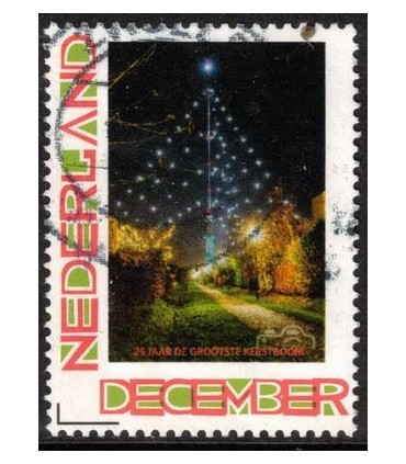 Kerstzegel grootste kerstboom (o)