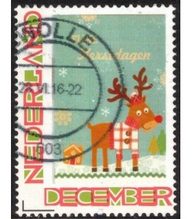 Kerstzegel Fijne Kerstdagen (o)