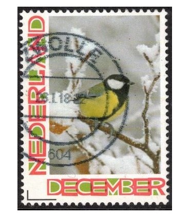 Kerstzegel koolmees (o)