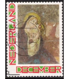 Kerstzegel Maria en Jezus (o)