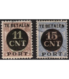 1 en 2 Postpakketverrekenzegel (o) 2.