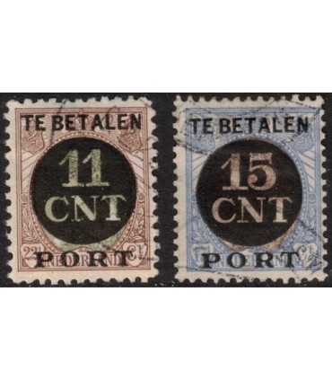 1 en 2 Postpakketverrekenzegel (o) 2.