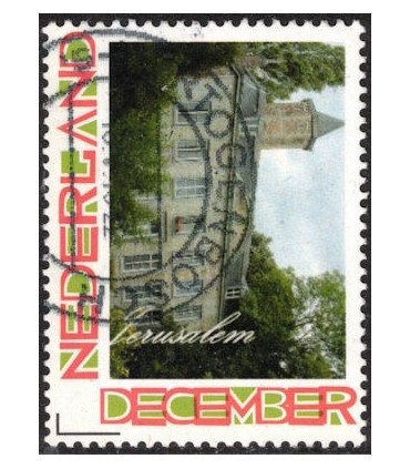 Kerstzegel Jerusalem (o)