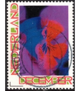 Kerstzegel bloem (o)