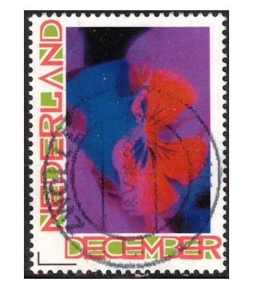 Kerstzegel bloem (o)