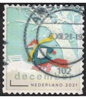 3980 Kerstzegel (o)