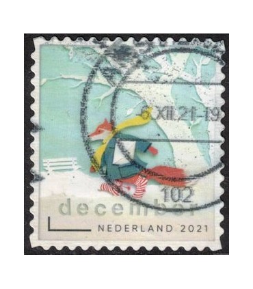 3980 Kerstzegel (o)