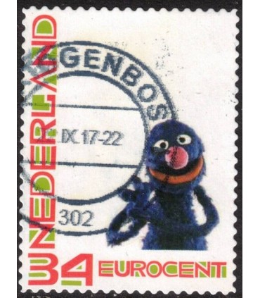 Kerstzegel Grover Sesamstraat (o)
