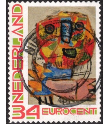 Kerstzegel Karel Appel (o)