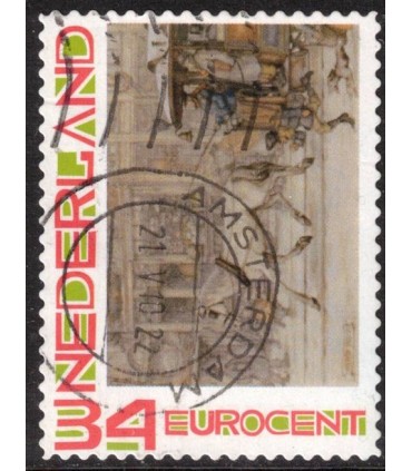 Kerstzegel Anton Pieck - Koets (o)