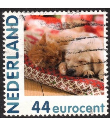 2682 Ha-37 Hallmark Kat en hond (o)