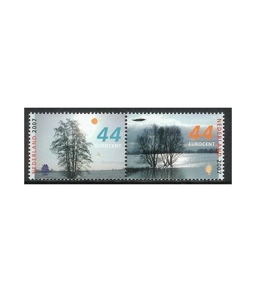 2528 - 2529a Bomen in de winter (xx)